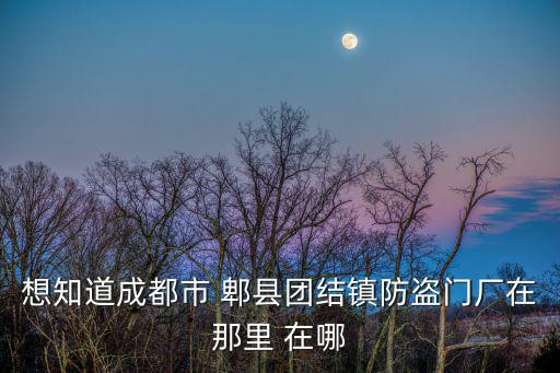 想知道成都市 郫縣團(tuán)結(jié)鎮(zhèn)防盜門廠在那里 在哪