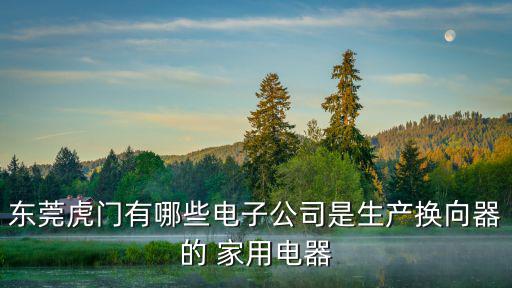 東莞虎門有哪些電子公司是生產換向器的 家用電器