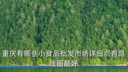 重慶有哪些小食品批發(fā)市場詳細(xì)點有路線圖最好