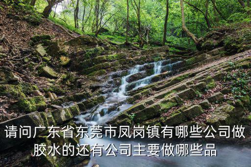 請問廣東省東莞市鳳崗鎮(zhèn)有哪些公司做膠水的還有公司主要做哪些品