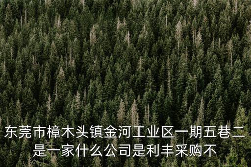 東莞市樟木頭鎮(zhèn)金河工業(yè)區(qū)一期五巷二是一家什么公司是利豐采購不