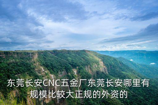 東莞長安CNC五金廠東莞長安哪里有規模比較大正規的外資的