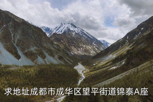 求地址成都市成華區(qū)望平街道錦泰A座