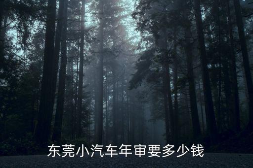 東莞小汽車年審要多少錢