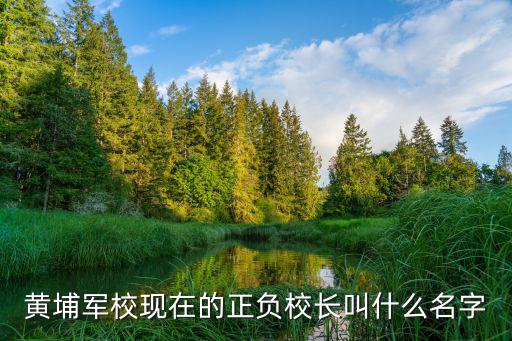 黃埔軍校現(xiàn)在的正負校長叫什么名字