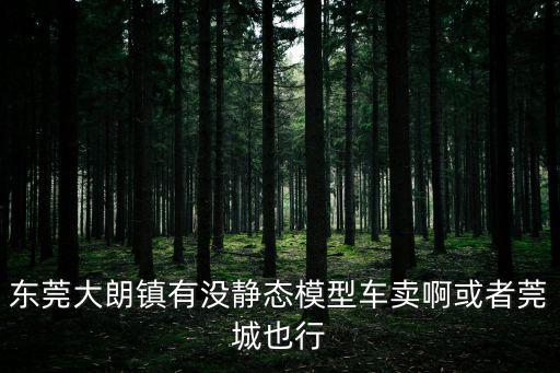 東莞大朗鎮(zhèn)有沒靜態(tài)模型車賣啊或者莞城也行