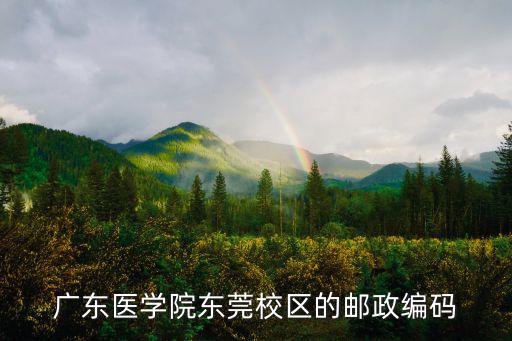 廣東醫學院東莞校區的郵政編碼