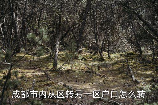 成都市內從區轉另一區戶口怎么轉