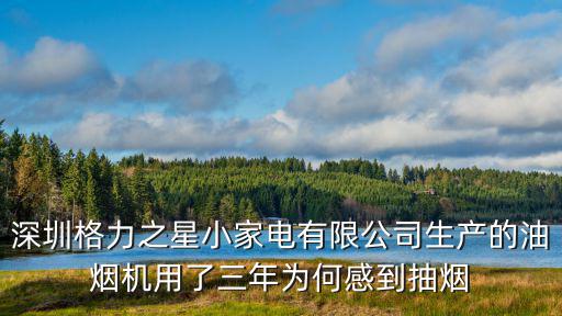 深圳格力之星小家電有限公司生產(chǎn)的油煙機(jī)用了三年為何感到抽煙