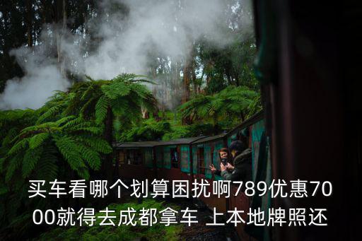 買車看哪個劃算困擾啊789優(yōu)惠7000就得去成都拿車 上本地牌照還