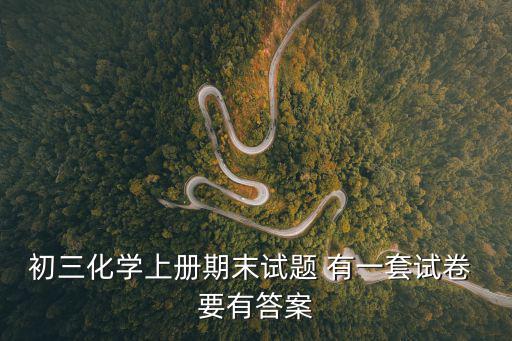 上海市初中化學(xué)考試試題，初三化學(xué)上冊(cè)期末試題 有一套試卷 要有答案