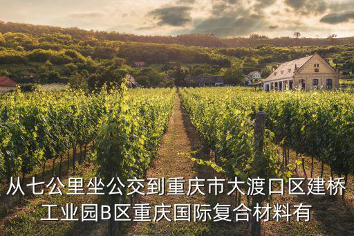 從七公里坐公交到重慶市大渡口區建橋工業園B區重慶國際復合材料有
