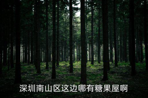 深圳南山區這邊哪有糖果屋啊