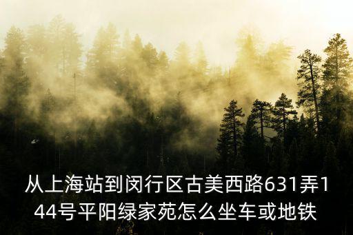 上海市 古美西路631弄，閔行區古美西路631弄48號102是什么公司