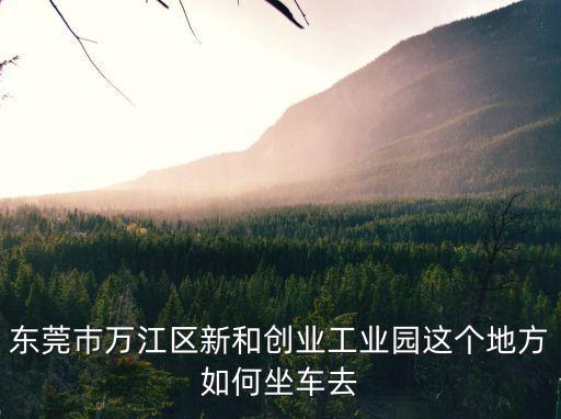 東莞巿萬江區(qū)新和創(chuàng)業(yè)工業(yè)園這個(gè)地方如何坐車去