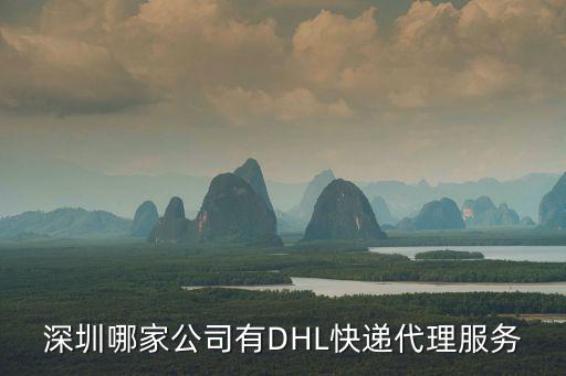 深圳博安達 中標，深圳哪家公司有DHL快遞代理服務