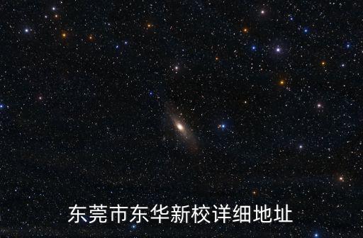 東莞市東華新校詳細(xì)地址