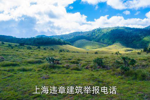 上海市違章建筑，上海違章建筑舉報電話