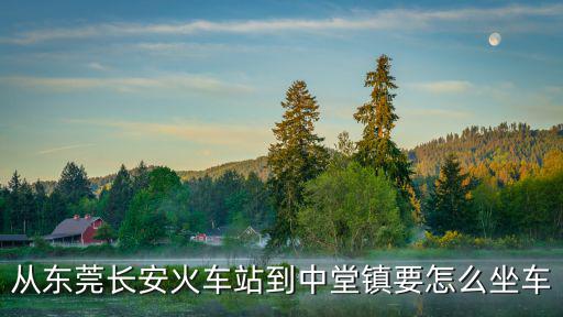 從東莞長安火車站到中堂鎮(zhèn)要怎么坐車