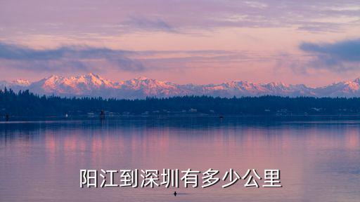 陽江到深圳有多少公里