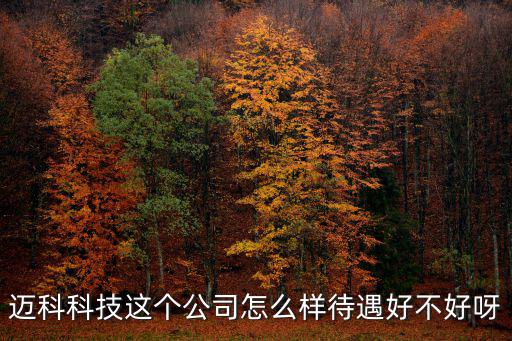邁科科技這個(gè)公司怎么樣待遇好不好呀