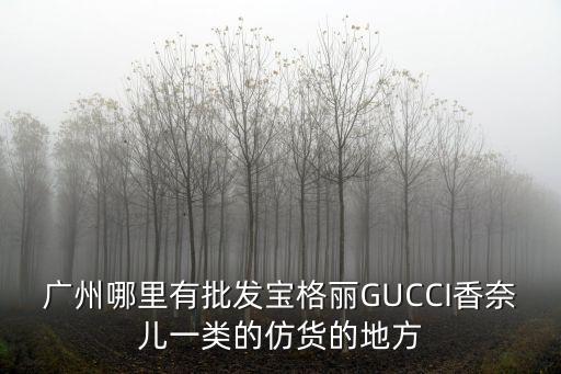 廣州哪里有批發(fā)寶格麗GUCCI香奈兒一類(lèi)的仿貨的地方