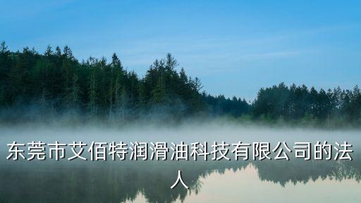 東莞市艾佰特潤滑油科技有限公司的法人
