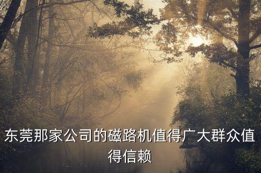 東莞那家公司的磁路機值得廣大群眾值得信賴