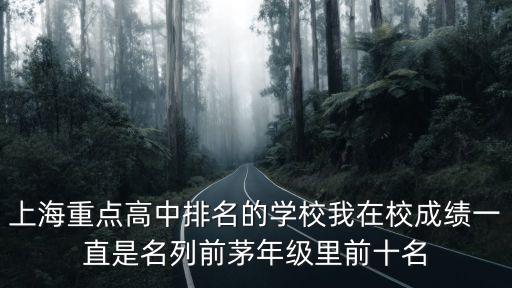 上海重點高中排名的學校我在校成績一直是名列前茅年級里前十名