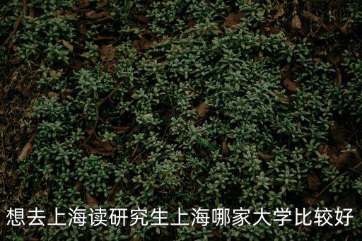 想去上海讀研究生上海哪家大學(xué)比較好