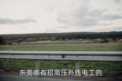 東莞哪有招高壓外線電工的