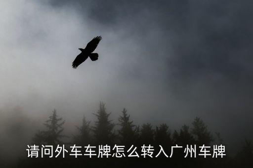 請問外車車牌怎么轉入廣州車牌