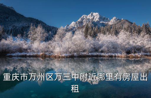重慶市萬州區王牌路租房，萬州巴渝子第具體位置在那里