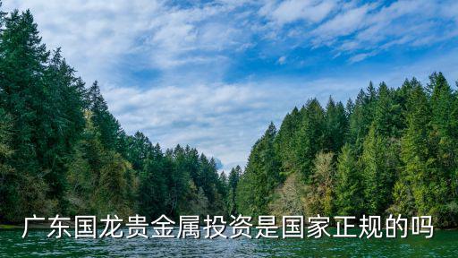 廣東國龍貴金屬投資是國家正規的嗎