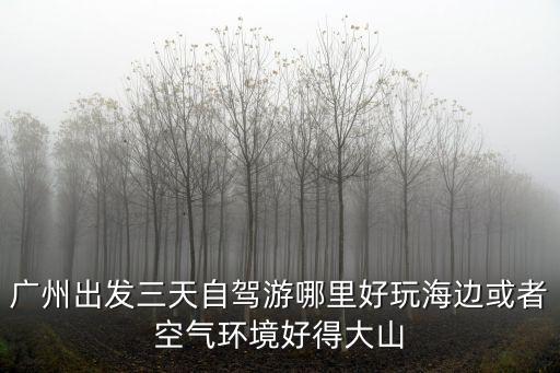 廣州出發(fā)三天自駕游哪里好玩海邊或者空氣環(huán)境好得大山