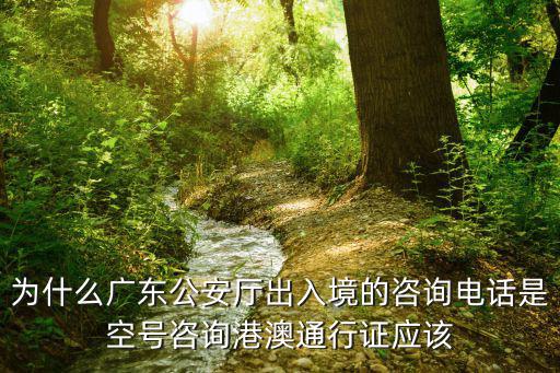 為什么廣東公安廳出入境的咨詢電話是空號咨詢港澳通行證應(yīng)該