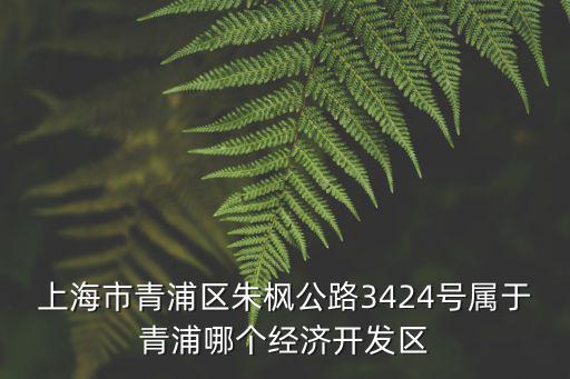 上海市青浦區(qū)朱楓公路3424號(hào)屬于青浦哪個(gè)經(jīng)濟(jì)開(kāi)發(fā)區(qū)