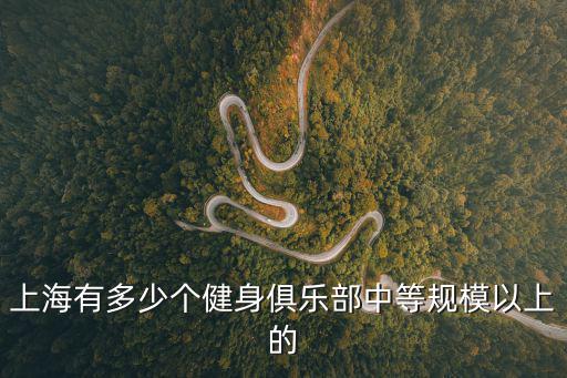 上海有多少個(gè)健身俱樂部中等規(guī)模以上的