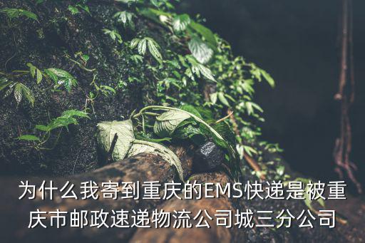 為什么我寄到重慶的EMS快遞是被重慶市郵政速遞物流公司城三分公司
