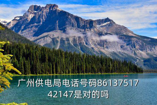 廣州供電局電話號碼8613751742147是對的嗎