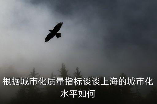 根據城市化質量指標談談上海的城市化水平如何