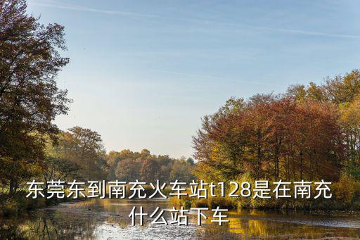 東莞東到南充火車站t128是在南充什么站下車
