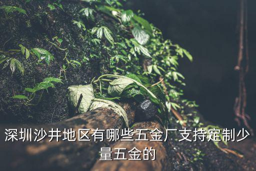深圳沙井地區有哪些五金廠支持定制少量五金的