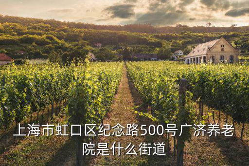上海市虹口區紀念路500號廣濟養老院是什么街道