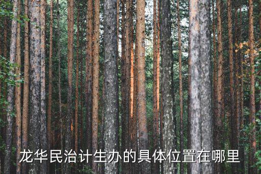 龍華民治計生辦的具體位置在哪里