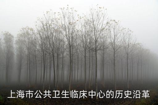 上海市公共衛(wèi)生臨床中心的歷史沿革