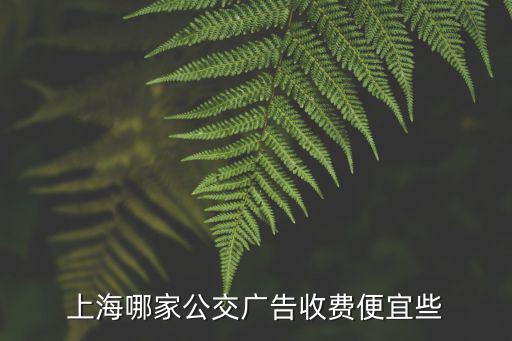 上海哪家公交廣告收費便宜些