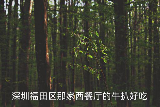 深圳福田區(qū)那家西餐廳的牛扒好吃