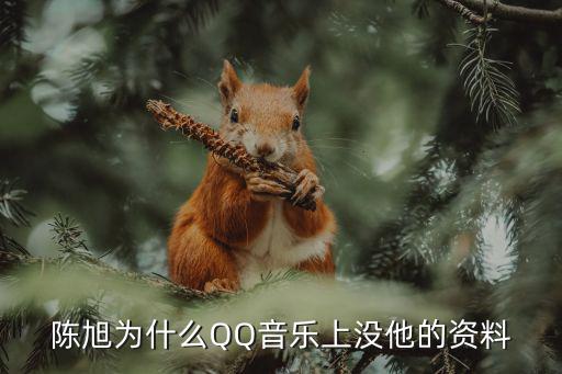 陳旭為什么QQ音樂上沒他的資料