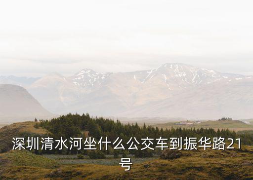 深圳清水河坐什么公交車到振華路21號(hào)